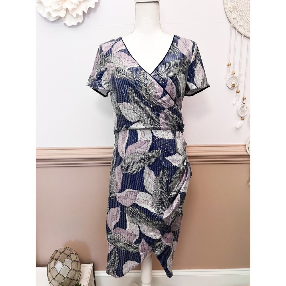 JS Collections Sequin ShortSleeve Dress Size 8 NWOT